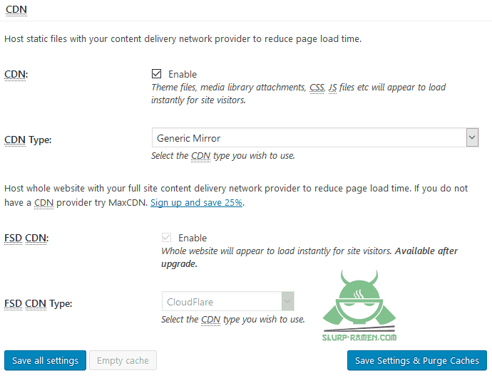 Fix W3 Total Cache Uncaught Exception Error - Slurp-Ramen com